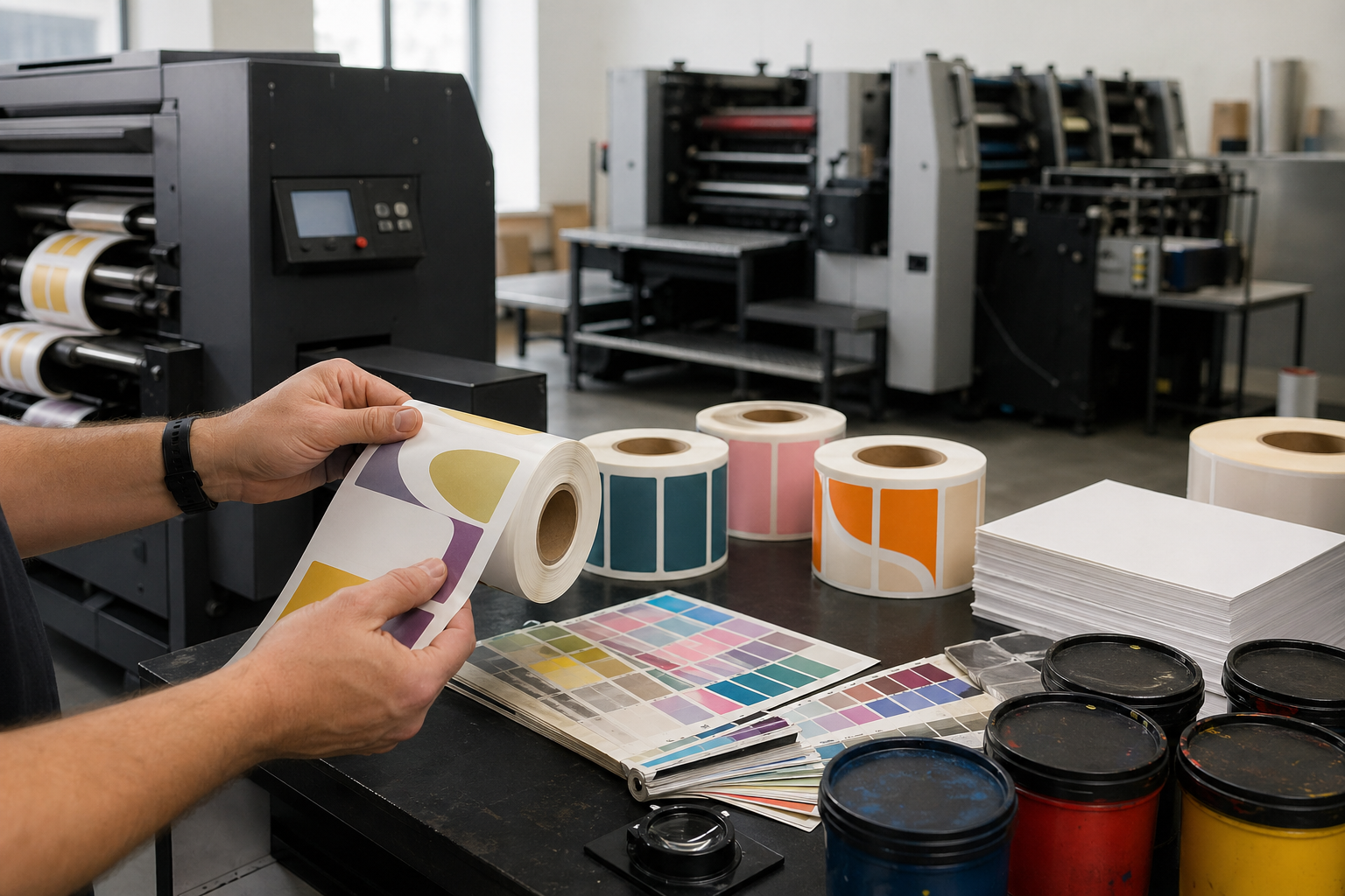 Цифровая или офсетная печать этикеток: что выбрать для малого, среднего и крупного тиража